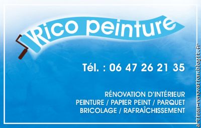 RICO PEINTURE carte de visite 2012 (recto)